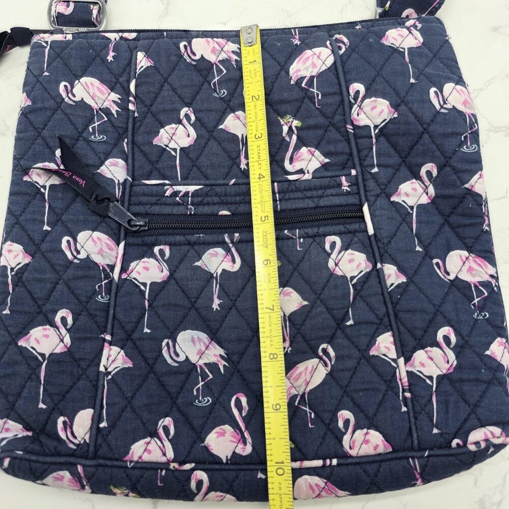 Vera Bradley Crossbody Bag Blue Flamingo Fiesta Quilted Purse and Wallet Hipster - Picture 14 of 16